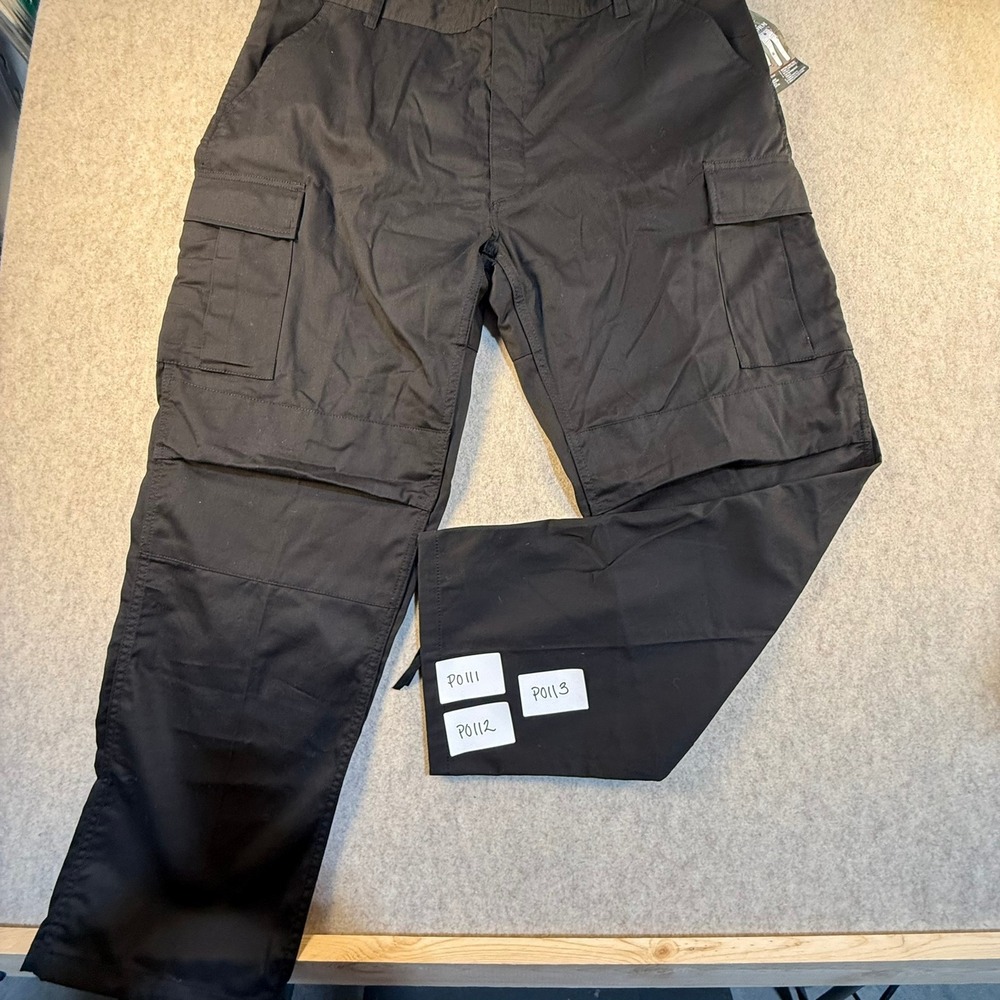 Rothco‎ BDU Cargo Pants Mens XL Regular Black Tactical Battle Dress Uniform New